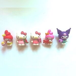 Sanrio Hello Kitty and Friends Figurine Set - summer Red, Pink, White, Purple